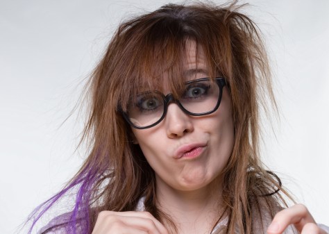 Chronic Illness mother with glasses and messy hair